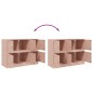 vidaXL Sideboard Rosa 99x39x73 cm Stahl vidaXL Sideboard Rosa 99x39x73 cm Stahl