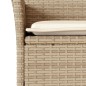 vidaXL 5-tlg. Garten-Essgruppe mit Kissen Beige Poly Rattan und Glas vidaXL 5-tlg. Garten-Essgruppe mit Kissen Beige Poly Rattan und Glas