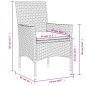 vidaXL 5-tlg. Garten-Essgruppe mit Kissen Beige Poly Rattan und Glas vidaXL 5-tlg. Garten-Essgruppe mit Kissen Beige Poly Rattan und Glas