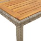 vidaXL 11-tlg. Garten-Essgruppe mit Kissen Grau Poly Rattan Akazie vidaXL 11-tlg. Garten-Essgruppe mit Kissen Grau Poly Rattan Akazie