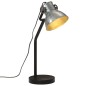 vidaXL Schreibtischlampe 25 W Vintage-Silber 17x17x60 cm E27 vidaXL Schreibtischlampe 25 W Vintage-Silber 17x17x60 cm E27