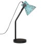 vidaXL Schreibtischlampe 25 W Blau 17x17x60 cm E27 vidaXL Schreibtischlampe 25 W Blau 17x17x60 cm E27
