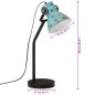 vidaXL Schreibtischlampe 25 W Blau 17x17x60 cm E27 vidaXL Schreibtischlampe 25 W Blau 17x17x60 cm E27