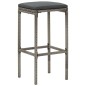 vidaXL 5-tlg. Gartenbar-Set Grau Massivholz Akazie und Poly Rattan vidaXL 5-tlg. Gartenbar-Set Grau Massivholz Akazie und Poly Rattan