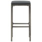 vidaXL 5-tlg. Gartenbar-Set Grau Massivholz Akazie und Poly Rattan vidaXL 5-tlg. Gartenbar-Set Grau Massivholz Akazie und Poly Rattan