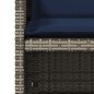 vidaXL Gartenstühle mit Kissen 4 Stk. Grau Poly Rattan vidaXL Gartenstühle mit Kissen 4 Stk. Grau Poly Rattan