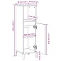 vidaXL Badschrank Sonoma-Eiche 30x30x100 cm Holzwerkstoff vidaXL Badschrank Sonoma-Eiche 30x30x100 cm Holzwerkstoff