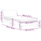 vidaXL Bett mit Matratze Schwarz und Weiß 100x200 cm Kunstleder vidaXL Bett mit Matratze Schwarz und Weiß 100x200 cm Kunstleder