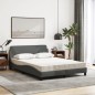vidaXL Bett mit Matratze Dunkelgrau 140x200 cm Stoff vidaXL Bett mit Matratze Dunkelgrau 140x200 cm Stoff