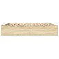 vidaXL Bettgestell Sonoma-Eiche 200x200 cm Holzwerkstoff vidaXL Bettgestell Sonoma-Eiche 200x200 cm Holzwerkstoff