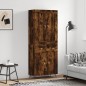 Highboard Räuchereiche 69,5x34x180 cm Holzwerkstoff Highboard Räuchereiche 69,5x34x180 cm Holzwerkstoff