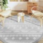 vidaXL Outdoor-Teppich Grau Ø200 cm PP vidaXL Outdoor-Teppich Grau Ø200 cm PP