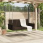 vidaXL Hängebank Braun 119x56x48 cm Poly Rattan vidaXL Hängebank Braun 119x56x48 cm Poly Rattan
