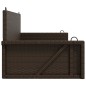 vidaXL Hängebank Braun 119x56x48 cm Poly Rattan vidaXL Hängebank Braun 119x56x48 cm Poly Rattan