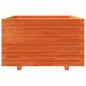 vidaXL Pflanzkübel Wachsbraun 80x80x49,5 cm Massivholz Kiefer vidaXL Pflanzkübel Wachsbraun 80x80x49,5 cm Massivholz Kiefer