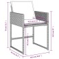 vidaXL Gartenstühle mit Kissen 4 Stk. Hellgrau Poly Rattan vidaXL Gartenstühle mit Kissen 4 Stk. Hellgrau Poly Rattan