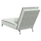 vidaXL Massage-Chaiselongue mit Nackenrolle Hellgrau Samt vidaXL Massage-Chaiselongue mit Nackenrolle Hellgrau Samt