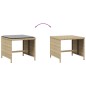vidaXL Gartenhocker mit Kissen 4 Stk. Beigemischung Poly Rattan vidaXL Gartenhocker mit Kissen 4 Stk. Beigemischung Poly Rattan