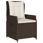 vidaXL 7-tlg. Garten-Essgruppe mit Kissen Braun Poly Rattan vidaXL 7-tlg. Garten-Essgruppe mit Kissen Braun Poly Rattan