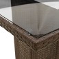 vidaXL 7-tlg. Garten-Essgruppe mit Kissen Braun Poly Rattan vidaXL 7-tlg. Garten-Essgruppe mit Kissen Braun Poly Rattan