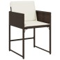 vidaXL 13-tlg. Garten-Essgruppe mit Kissen Braun Poly Rattan vidaXL 13-tlg. Garten-Essgruppe mit Kissen Braun Poly Rattan