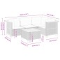 vidaXL 5-tlg. Garten-Sofagarnitur mit Kissen Grau Poly Rattan vidaXL 5-tlg. Garten-Sofagarnitur mit Kissen Grau Poly Rattan
