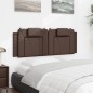 vidaXL Kopfteil-Kissen Braun 140 cm Kunstleder