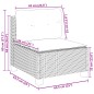vidaXL 9-tlg. Garten-Sofagarnitur mit Kissen Grau Poly Rattan vidaXL 9-tlg. Garten-Sofagarnitur mit Kissen Grau Poly Rattan