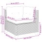 vidaXL 9-tlg. Garten-Sofagarnitur mit Kissen Grau Poly Rattan vidaXL 9-tlg. Garten-Sofagarnitur mit Kissen Grau Poly Rattan