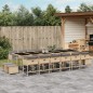 vidaXL 17-tlg. Garten-Essgruppe mit Kissen Beigemischung Poly Rattan vidaXL 17-tlg. Garten-Essgruppe mit Kissen Beigemischung Poly Rattan
