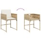 vidaXL 15-tlg. Garten-Essgruppe mit Kissen Beige Poly Rattan vidaXL 15-tlg. Garten-Essgruppe mit Kissen Beige Poly Rattan