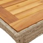 vidaXL 3-tlg. Garten-Essgruppe mit Kissen Beige Poly Rattan Akazie vidaXL 3-tlg. Garten-Essgruppe mit Kissen Beige Poly Rattan Akazie