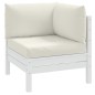 vidaXL Palettenkissen 3-tlg. Melange Creme Stoff vidaXL Palettenkissen 3-tlg. Melange Creme Stoff