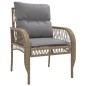 vidaXL 4-tlg. Garten-Sofagarnitur mit Kissen Beige Poly Rattan vidaXL 4-tlg. Garten-Sofagarnitur mit Kissen Beige Poly Rattan