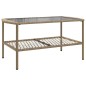 vidaXL 4-tlg. Garten-Sofagarnitur mit Kissen Beige Poly Rattan vidaXL 4-tlg. Garten-Sofagarnitur mit Kissen Beige Poly Rattan