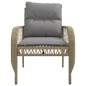 vidaXL 4-tlg. Garten-Sofagarnitur mit Kissen Beige Poly Rattan vidaXL 4-tlg. Garten-Sofagarnitur mit Kissen Beige Poly Rattan