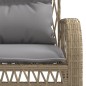 vidaXL 4-tlg. Garten-Sofagarnitur mit Kissen Beige Poly Rattan vidaXL 4-tlg. Garten-Sofagarnitur mit Kissen Beige Poly Rattan
