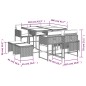 vidaXL 9-tlg. Garten-Essgruppe mit Kissen Beige Poly Rattan vidaXL 9-tlg. Garten-Essgruppe mit Kissen Beige Poly Rattan