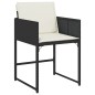 vidaXL 13-tlg. Garten-Essgruppe mit Kissen Schwarz Poly Rattan vidaXL 13-tlg. Garten-Essgruppe mit Kissen Schwarz Poly Rattan