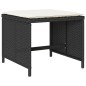 vidaXL 13-tlg. Garten-Essgruppe mit Kissen Schwarz Poly Rattan vidaXL 13-tlg. Garten-Essgruppe mit Kissen Schwarz Poly Rattan