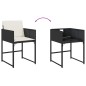 vidaXL 13-tlg. Garten-Essgruppe mit Kissen Schwarz Poly Rattan vidaXL 13-tlg. Garten-Essgruppe mit Kissen Schwarz Poly Rattan