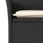 vidaXL 9-tlg. Garten-Essgruppe mit Kissen Schwarz Poly Rattan und Glas vidaXL 9-tlg. Garten-Essgruppe mit Kissen Schwarz Poly Rattan und Glas