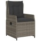 vidaXL 7-tlg. Garten-Essgruppe mit Kissen Grau Poly Rattan vidaXL 7-tlg. Garten-Essgruppe mit Kissen Grau Poly Rattan