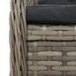 vidaXL 7-tlg. Garten-Essgruppe mit Kissen Grau Poly Rattan vidaXL 7-tlg. Garten-Essgruppe mit Kissen Grau Poly Rattan