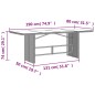 vidaXL 7-tlg. Garten-Essgruppe mit Kissen Grau Poly Rattan vidaXL 7-tlg. Garten-Essgruppe mit Kissen Grau Poly Rattan