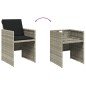 vidaXL 13-tlg. Garten-Essgruppe mit Kissen Hellgrau Poly Rattan vidaXL 13-tlg. Garten-Essgruppe mit Kissen Hellgrau Poly Rattan