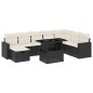 vidaXL 9-tlg. Garten-Sofagarnitur mit Kissen Schwarz Poly Rattan vidaXL 9-tlg. Garten-Sofagarnitur mit Kissen Schwarz Poly Rattan