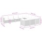 vidaXL 10-tlg. Garten-Sofagarnitur mit Kissen Grau Poly Rattan vidaXL 10-tlg. Garten-Sofagarnitur mit Kissen Grau Poly Rattan