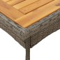 vidaXL 3-tlg. Garten-Essgruppe mit Kissen Grau Poly Rattan Akazie vidaXL 3-tlg. Garten-Essgruppe mit Kissen Grau Poly Rattan Akazie
