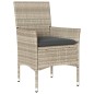 vidaXL 5-tlg. Garten-Essgruppe mit Kissen Hellgrau Poly Rattan Glas vidaXL 5-tlg. Garten-Essgruppe mit Kissen Hellgrau Poly Rattan Glas